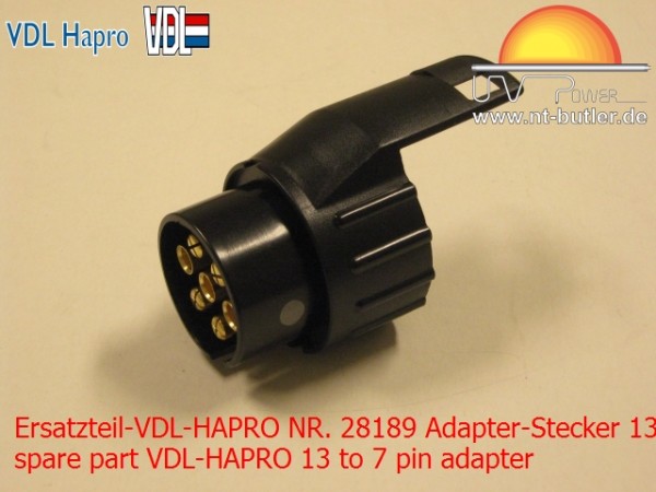 Ersatzteil-VDL-HAPRO NR. 28189 Adapter-Stecker 13 nach 7 polig