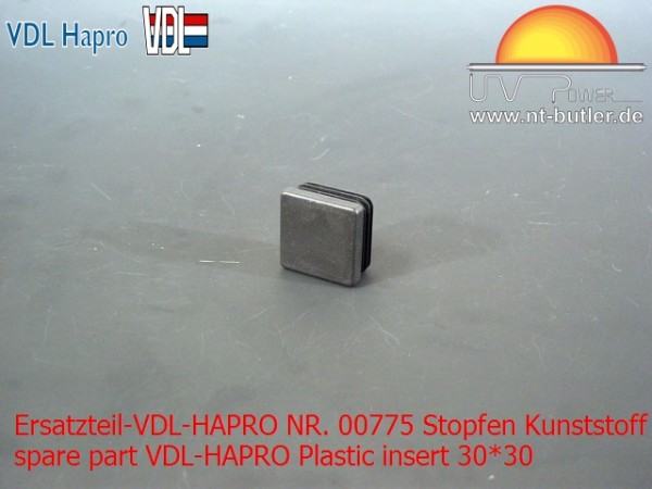 Ersatzteil-VDL-HAPRO NR. 00775 Stopfen Kunststoff 30*30 mm