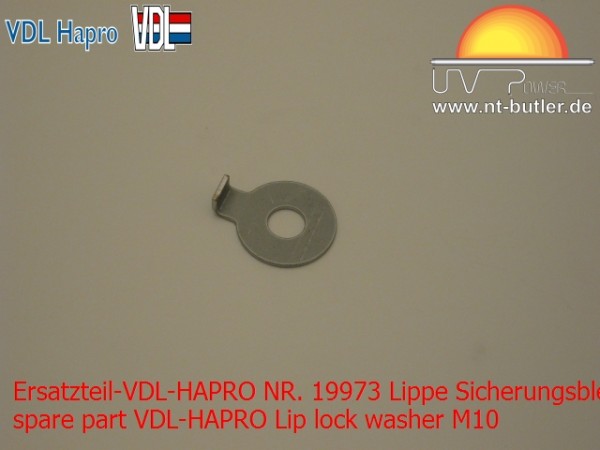 Ersatzteil-VDL-HAPRO NR. 19973 Lippe Sicherungsbleche M10