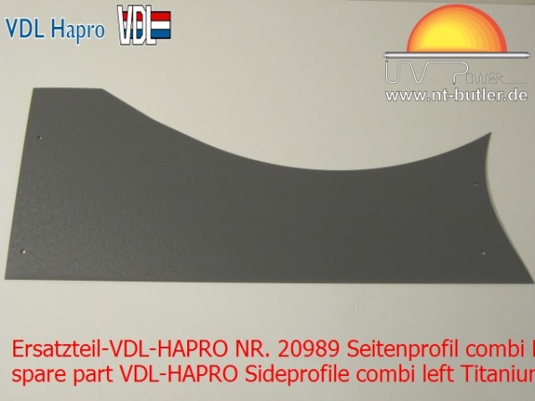 Ersatzteil-VDL-HAPRO NR. 20989 Seitenprofil combi Links Titanium