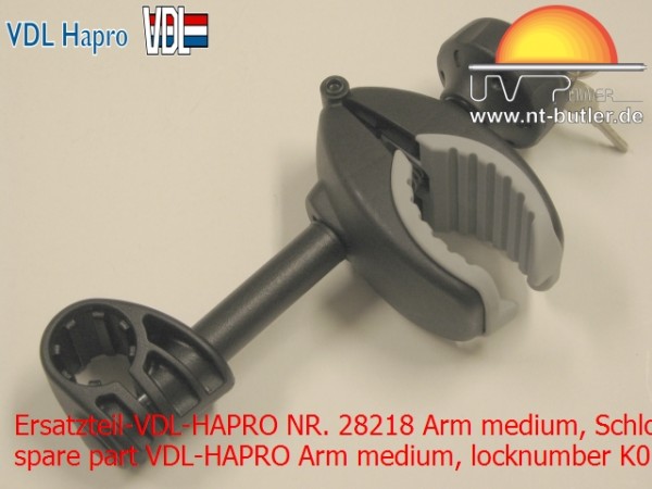Ersatzteil-VDL-HAPRO NR. 28218 Arm medium, Schloßnummer K008