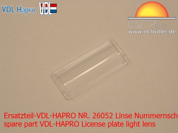 Ersatzteil-VDL-HAPRO NR. 26052 Linse Nummernschildlicht