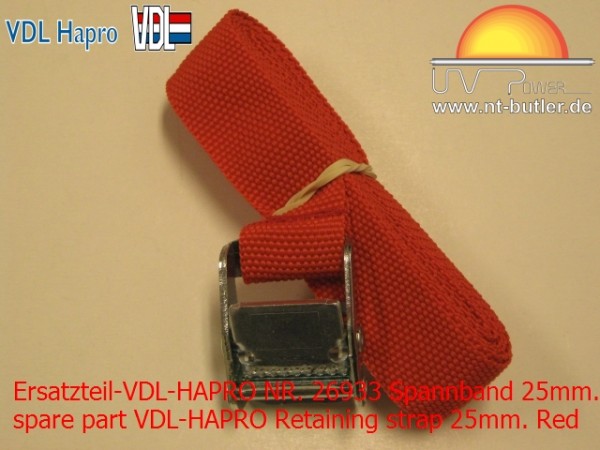 Ersatzteil-VDL-HAPRO NR. 26933 Spannband 25mm. Rot