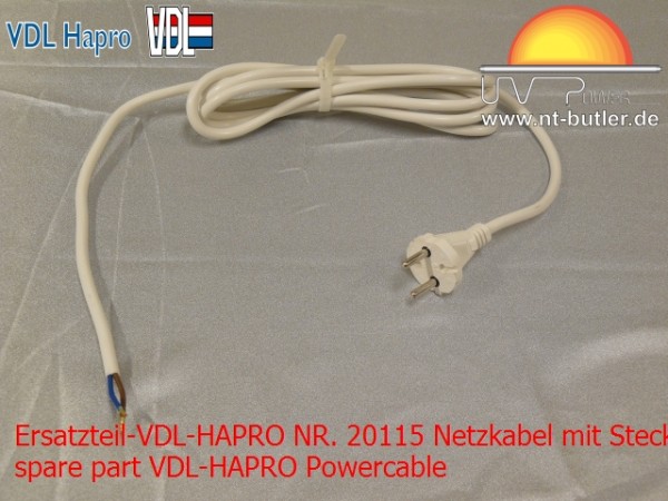 Ersatzteil-VDL-HAPRO NR. 20115 Netzkabel mit Stecker