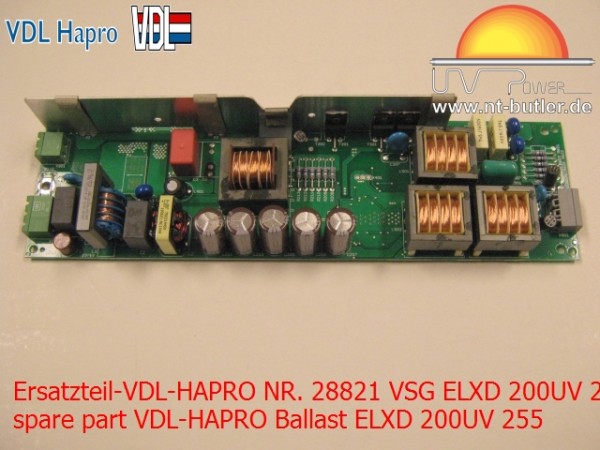 Ersatzteil-VDL-HAPRO NR. 28821 VSG ELXD 200UV 255