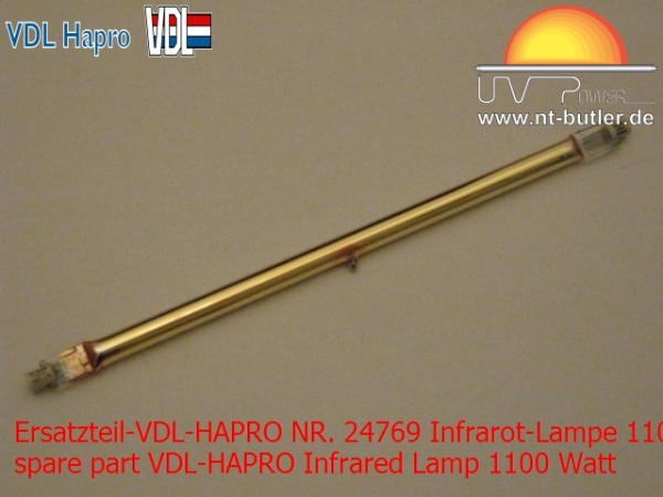 Ersatzteil-VDL-HAPRO NR. 24769 Infrarot-Lampe 1100 Watt