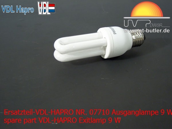Ersatzteil-VDL-HAPRO NR. 07710 Ausganglampe 9 W