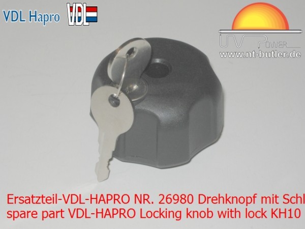 Ersatzteil-VDL-HAPRO NR. 26980 Drehknopf mit Schloß KH10