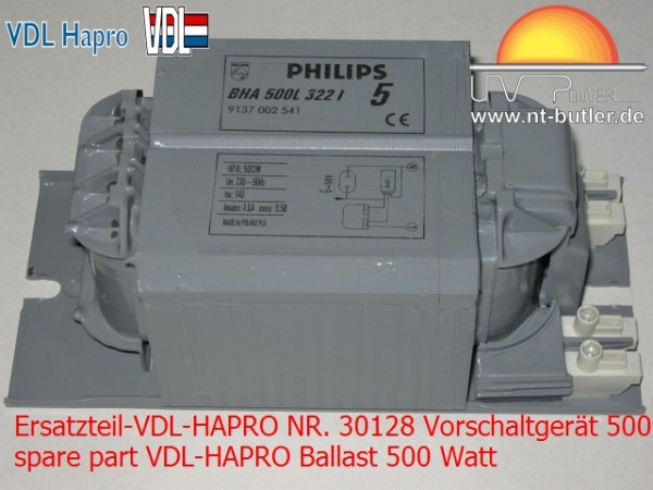 Ersatzteil-VDL-HAPRO NR. 30128 Vorschaltgerät 500 Watt