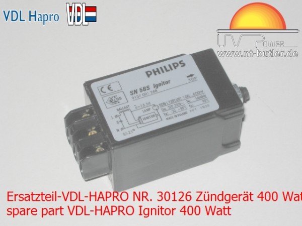 Ersatzteil-VDL-HAPRO NR. 30126 Zündgerät 400 Watt