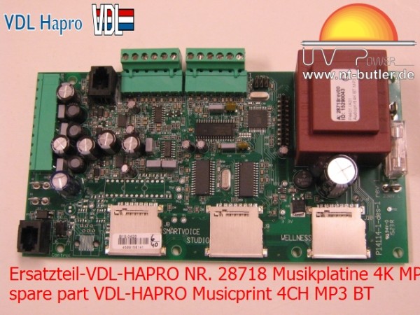 Ersatzteil-VDL-HAPRO NR. 28718 Musikplatine 4K MP3 BT