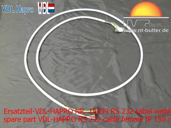 Ersatzteil-VDL-HAPRO NR. 18539 RS 232 kabel weiblich IP 150cm