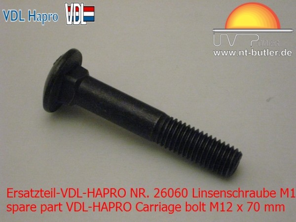 Ersatzteil-VDL-HAPRO NR. 26060 Linsenschraube M12 x 70 mm