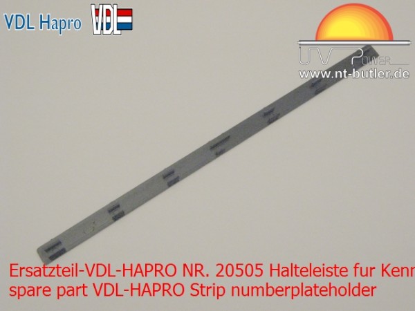 Ersatzteil-VDL-HAPRO NR. 20505 Halteleiste fur Kennzeichenhalter