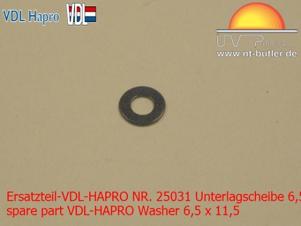 Ersatzteil-VDL-HAPRO NR. 25031 Unterlagscheibe 6,5 x 11,5
