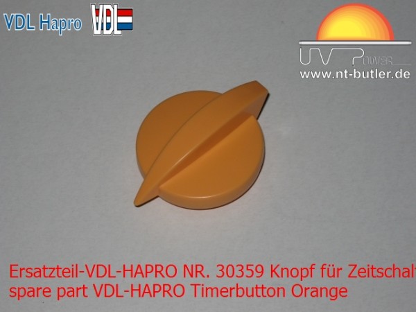 Ersatzteil-VDL-HAPRO NR. 30359 Knopf für Zeitschaltuhr Orange